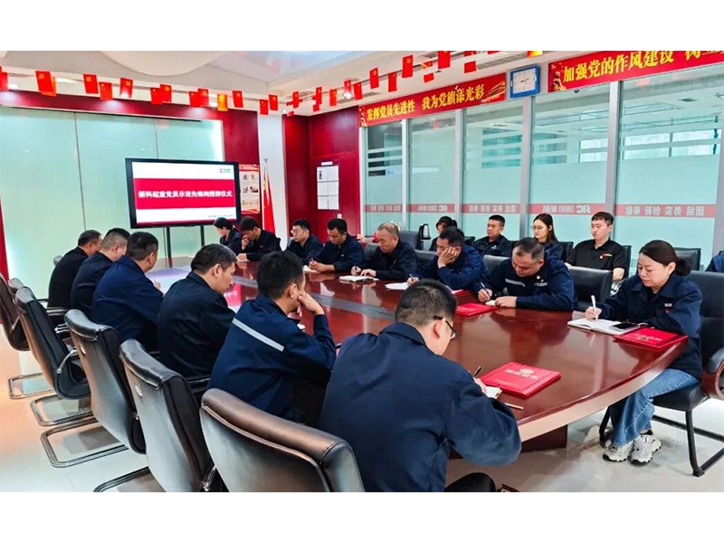 党建领 航促发展｜新科起重举行党员示范先锋岗授牌仪式